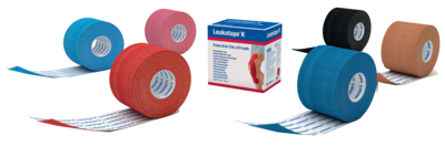 LEUKOTAPE K 2,5 cm hautfarben