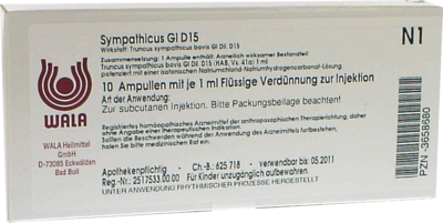 SYMPATHICUS GL D 15 Ampullen