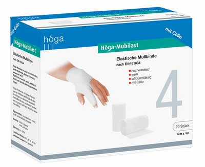 HÖGA-MUBILAST Fixierbinde 4 cmx4 m m.Cellophan