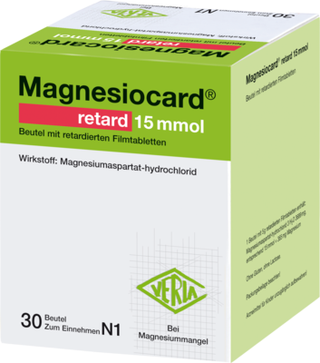 MAGNESIOCARD retard 15 mmol Beutel m.ret.Filmtabl.