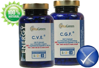 CVE 120 Chlorella vulgaris Extrakt 100 mg Kapseln