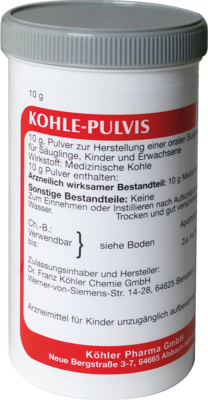 KOHLE pulvis Pulver