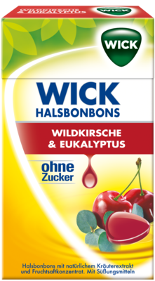 WICK Wildkirsche & Eukalyptus Bonbons o.Zucker