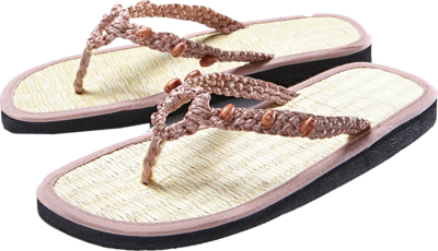 ZIMT FLIPFLOP Gr.39/40 geflochten altrosa