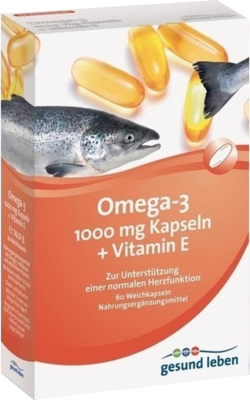 GESUND LEBEN Omega-3 1.000 mg Kapseln+Vitamin E