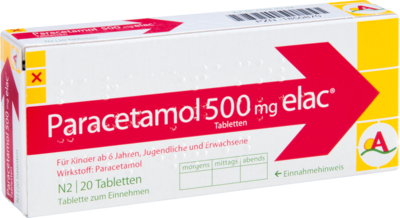 PARACETAMOL 500 mg elac Tabletten