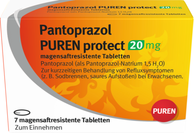 PANTOPRAZOL PUREN protect 20 mg magensaftres.Tabl.