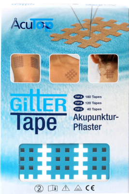 GITTER Tape AcuTop Akupunkturpflaster 2x3 cm blau