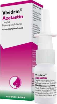 VIVIDRIN Azelastin 1 mg/ml Nasenspray Lösung