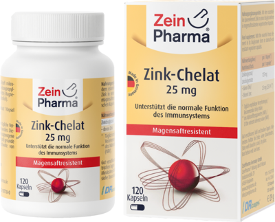 ZINK CHELAT 25 mg in magensaftresist.veg.Kaps.