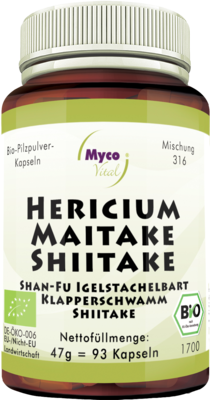 HERICIUM MAITAKE Shiitake Pilzpulver-Kapseln Bio