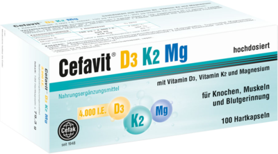 CEFAVIT D3 K2 Mg 4.000 I.E. Hartkapseln