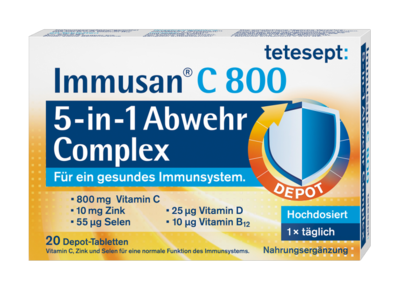 TETESEPT Immusan C 800 5in1 Abwehr Complex Tabl.