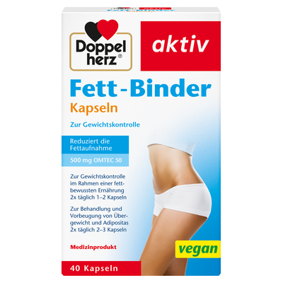 DOPPELHERZ Fett-Binder Kapseln