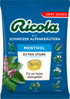 RICOLA o.Z.Beutel Menthol extra stark Bonbons