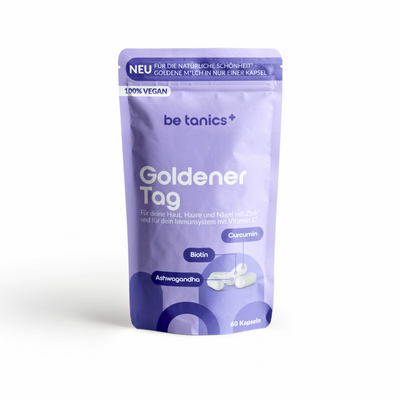 BE TANICS Goldener Tag Curcuma+Biotin+Zink Kapseln